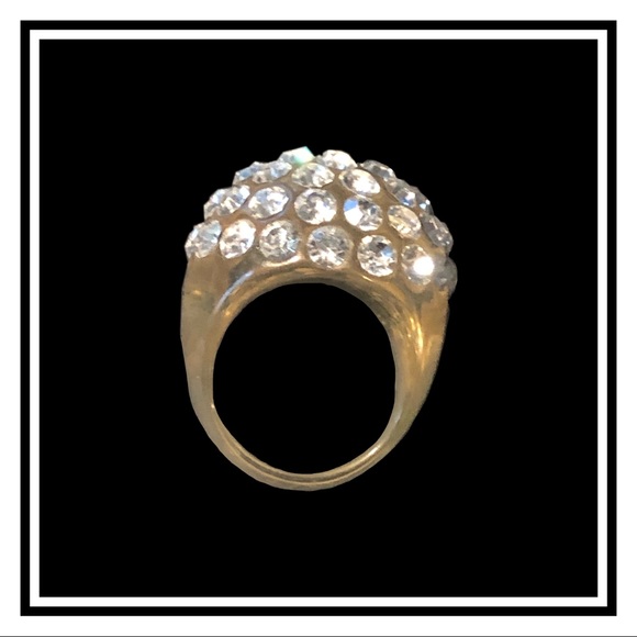 Vtg. Celluloid Disco Ball Cocktail Ring - Picture 1 of 6